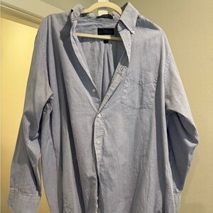 Men's Blue Button-Down Shirt